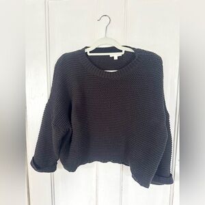 Piper & Scoot Black Knit Sweater